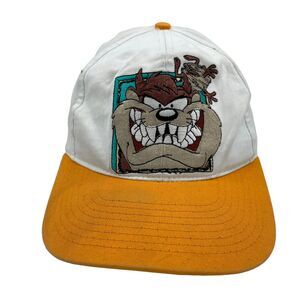 Vintage 1995 Six Flags Theme Parks Tazmanian Devil Hat Adjustable Snapback